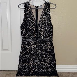 black lace dress